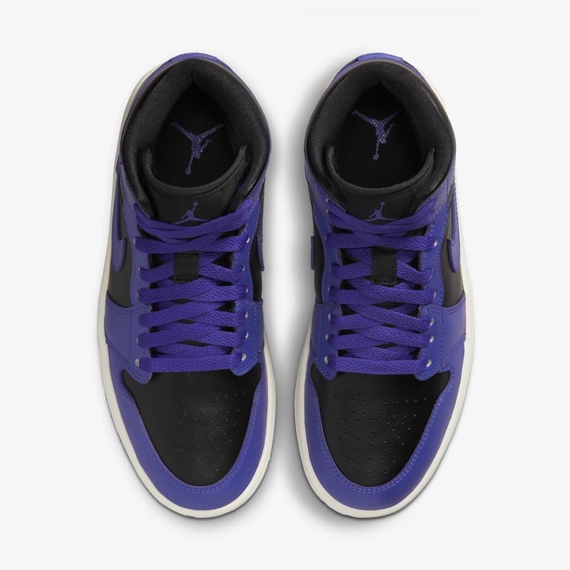 Air Jordan 1 Mid Purple Black BQ6472 051 Grailify